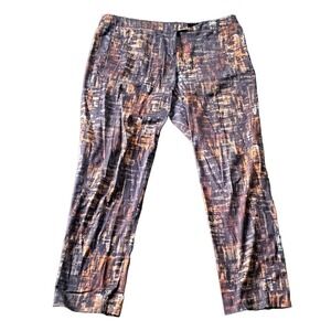 Carlisle Cotton Spandex pant orange brown Plus size 16